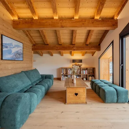 Chalet Apy - Grand Neuf Avec Terrasse, 6 En-suite , Wifi, Balcon, Etc Les Gets