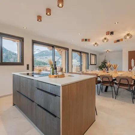 Apy - Grand Neuf Avec Terrasse, 6 En-suite , Wifi, Balcon, Etc Chalet Les Gets