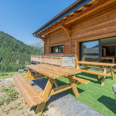 Apy - Grand Neuf Avec Terrasse, 6 En-suite , Wifi, Balcon, Etc Chalet Les Gets